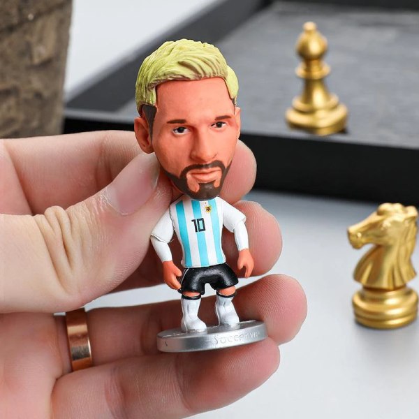 6,5 cm Fotbollsstjärna C.Ronaldo Figurmodell Bildekorationer PVC-samling Docka Fotbollsspelare Figurer Souvenirer Leksaker Presenter till fans Mbappe10