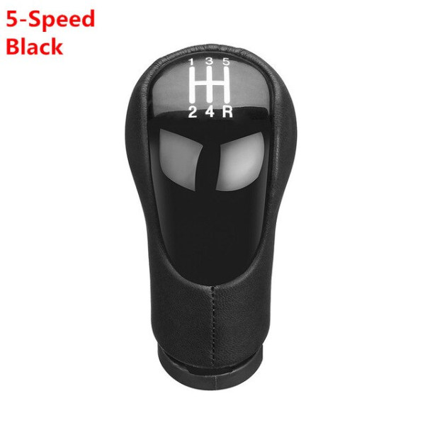 5-växlad 6-växlad växelknopp för Ford Fiesta Fusion Transit Connect 2002 På växelreglage Spak Stick Pen POMO Arm Ball Gearknob-5-Speed Black 5-Speed Black
