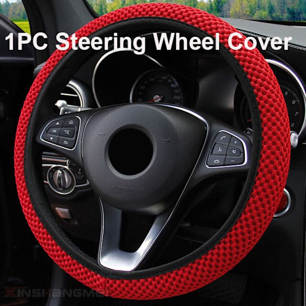 (Röd 1st) Universal 38CM 1/3 st Ice Silk Cover Kugghjul Handbromsskydd Slitstarka Anti-halk Bilinredningstillbehör Red 1pc