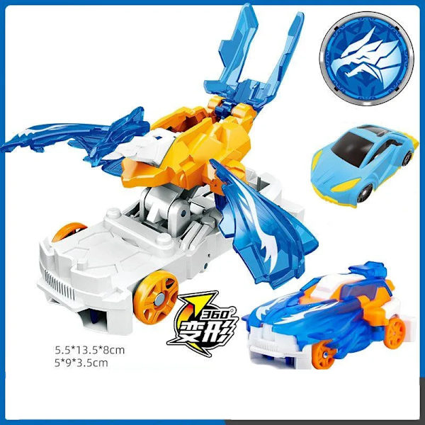 Screechers Wild Deformation Car Transformers Toy Screech Capture Wafer 360 Boys Actionfigurer för barn Barn Presenter B1 No box