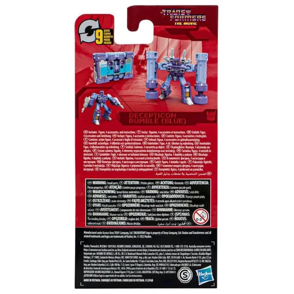 Hasbro Transformers Legetøj Movie Studio Series Core Wave Transformers: 9 cm Rumble Ravage Shockwave Action Figure Samlingsmodel