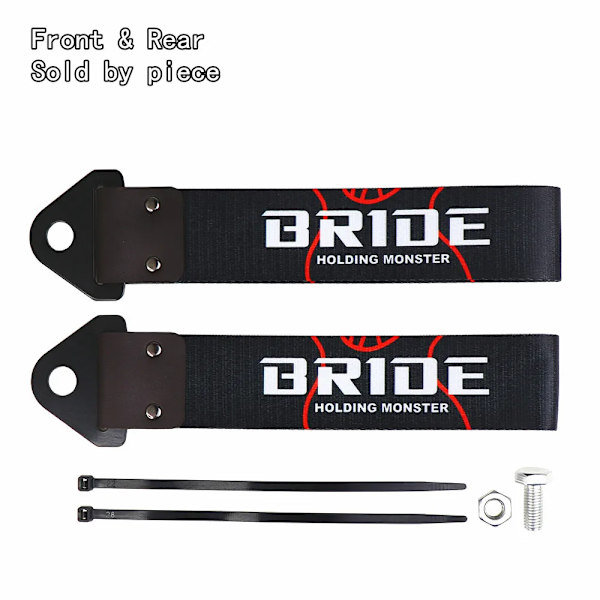 JDM Racing-Sangle De Tourquering Universal, Race dragkrokar, krok av nylon bilsläpvagnssträngar för hastighetsjägare, initial dragstång, JDM 19