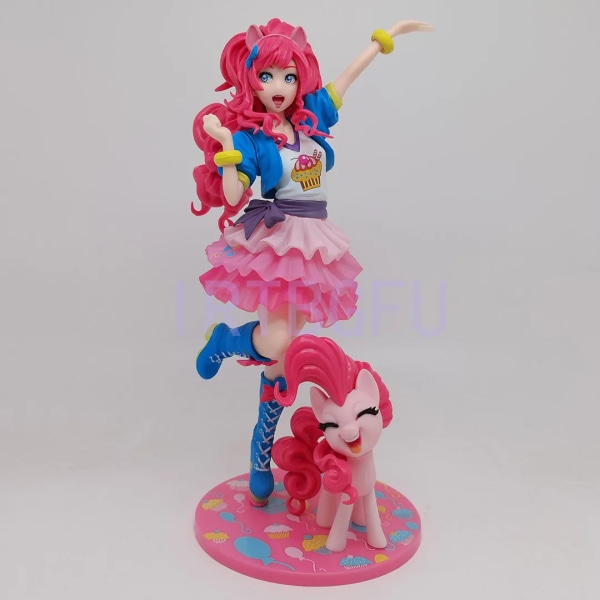 20-25cm My Little Pony Princess Celestia Twilight Sparkle Pinkie Pie Japansk anime PVC Action Collection Modellleksaker för barn Pinkie Pie