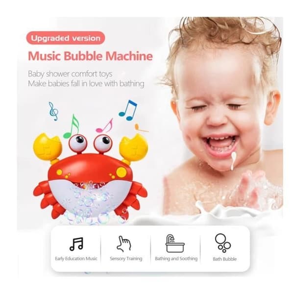 Badelegetøj - Uspecificeret - Automatisk Krabbe - Indbygget Musik - Sugekopper - ABS Plast