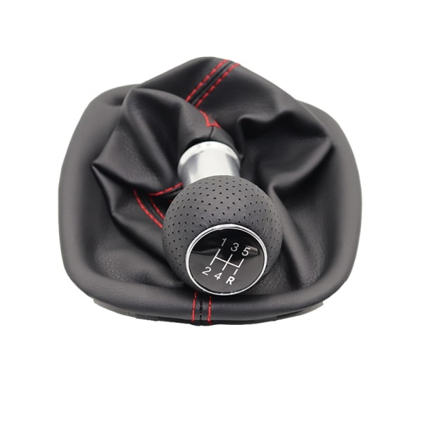 5/6-växlad bilväxelknopp Med A3-ratt 12mm För VW Passat B5 B5.5 1998-2004 B5 FL (00-05) 3B B5 3B2 3B5 1996-2000-5 HS-023 röd linje 5 HS-023 red line