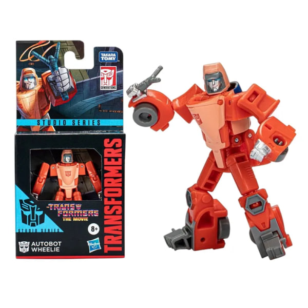 Hasbro Transformers Toys Movie Studio Series Core Wave Transformers: 9cm Rumble Ravage Shockwave Action Figur Collection modell Wheelie