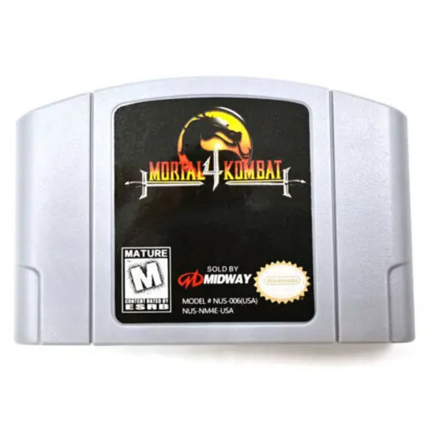 N64 Gaming Card Series 64 Bit Mary Rook Mario Kart Super smash party USA Version N64 Video Game Cartridge Card English Language Mortal Kombat 4