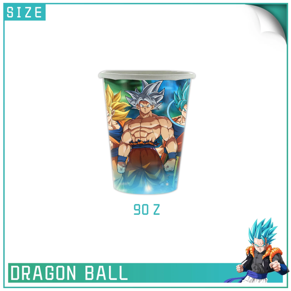 Dragon Ball Festdekorationer Barn Födelsedagstillbehör Serviser Papperskopp Tallrik Baby Shower Son Goku Folieballonger 50PCS-1