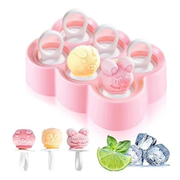 Isform - YD - 6 Mini Silikoneforme - Genanvendelige - BPA-fri - DIY Ispinde