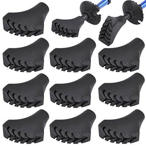 10 stk./5 par Gummi Nordic Walking Stavspidser til Asfalt Trekking Stave Buffer