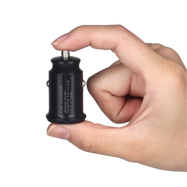 Mini Billader Doble USB-porter Hurtiglading Biladapter Telefonlader For iPhone Xiaomi Huawei Samsung Biltilbehør