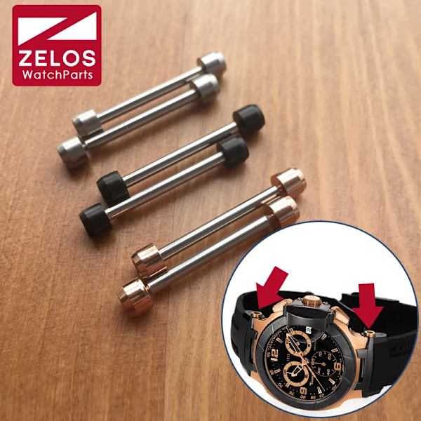 28mm inre hexagonurskruvrörstång för TS Tissot T race T-sport T048 motoGP klockdelar verktyg (roséguld/svart/silver) Black