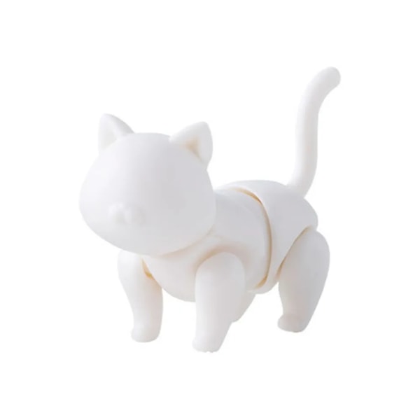 6 cm ny Original docka 7 leder Kattdocka leksak Kan äta fisk katt Lovely Pet shop djur actionfigur små dockleksaker T