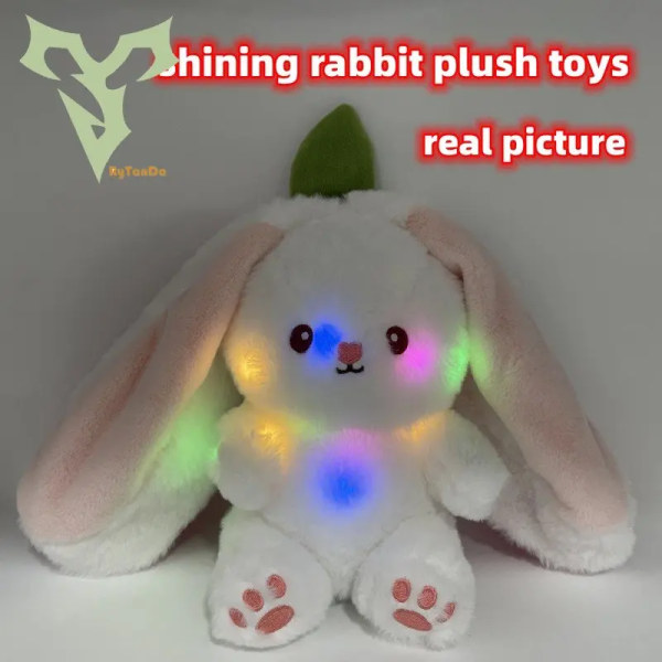 Kawaii Vändbar Frukt Kanin Plyschleksak Mjuk fylld frukt förvandlad till kanin Djur Plyschdocka Flickvän Födelsedagspresent 18cm bat rabbit