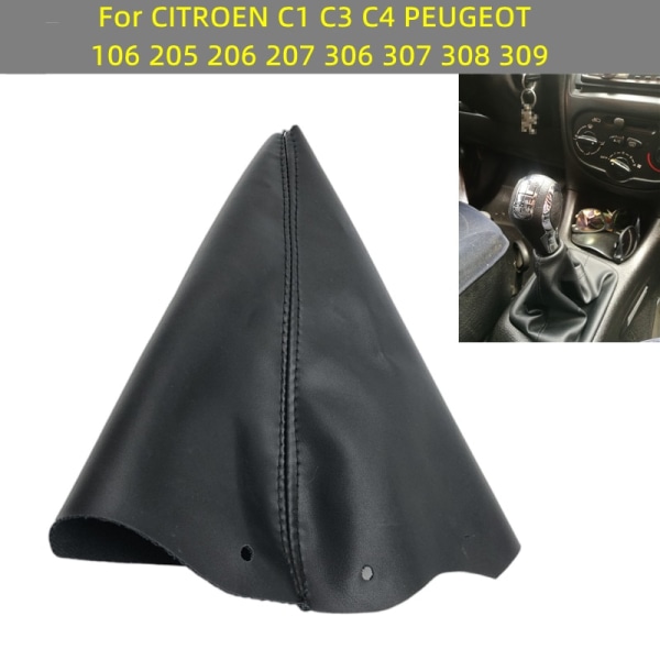 För Peugeot 106 206 207 301 306 307 308 2008 3008 508 för Citroen C1 C2 C3 C4 C5 Växelknopp Spak Shift Pen Damask Boot Case-