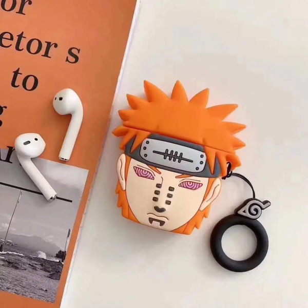 Bandai Naruto 3D silikon Bluetooth case för Airpods 1 2 3 Pro Kawaii Cartoon Anime kringutrustning Presenter 2 for Airpods 1 or 2