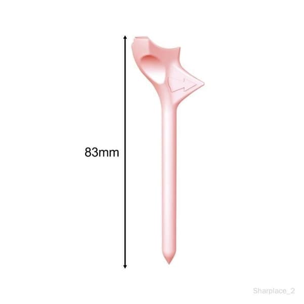 Premium Golf Tees - 10 Grader - 16 Stykker - Reduserer Friksjon - Rosa