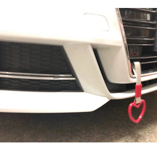 Bogserrep i form av ett hjärta på 23,5 cm, nylon med hög motståndskraft, för racerbilssläp, universal dragrem, bilstil, leksak i slutet Heart 2