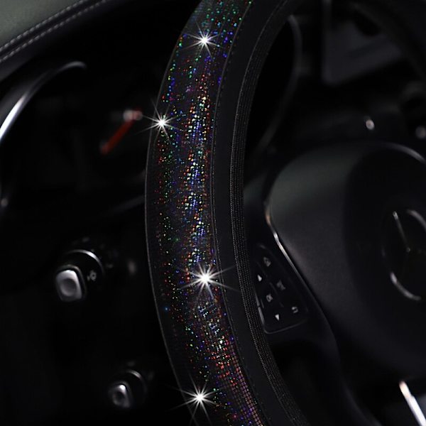 (WT) Universal 37/38 mm Cover PU Läder Strass Kristall Case Bilinredning WT