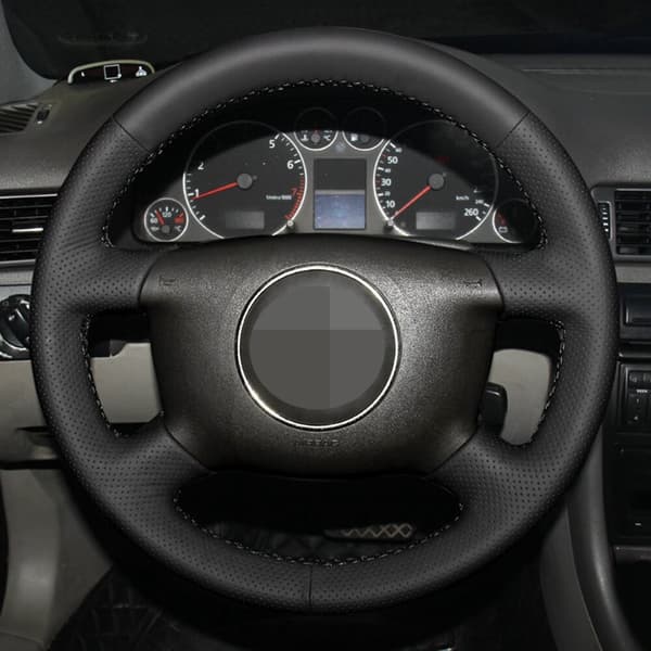 Ratrat til bil, sort kunstlæder, til Audi A2 (8Z) A3 (8L) Sprotback A4 (B5 B6) Avant A6 (C5) A8 (D2) S4