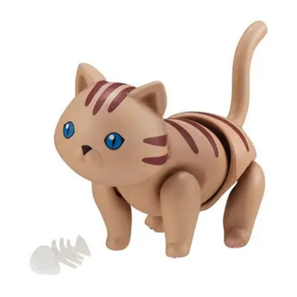 6 cm ny Original docka 7 leder Kattdocka leksak Kan äta fisk katt Lovely Pet shop djur actionfigur små dockleksaker CC