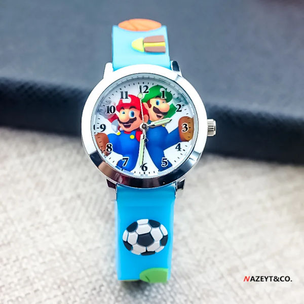 Super Marios Watch för barn Marios Brothers Cartoon 3D-spel Anime Character Quartz Electronic Watch Födelsedagspresenter 2