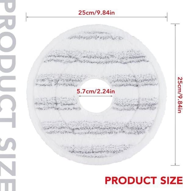 Mikrofiber Mopp Refill for Vileda Spin and Clean Mopp, Vaskbare Erstatningsmoppehoder (4-pakning)