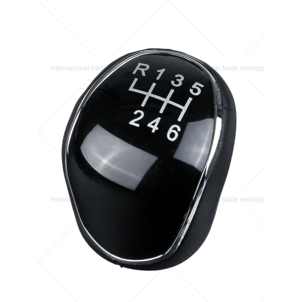 5/6-hastighets växelspaksratt för billäder för Ford S-Max C-Max Kuga Galaxy Mondeo4 Mk4 Transit Tourneo Connect Focus Autotillbehör-Svart 6-växlad Black 6 Speed