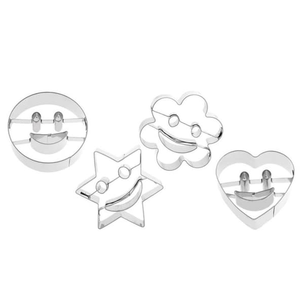 St Smiley Face Kakformar för Mousse Socker Kex Köksartiklar