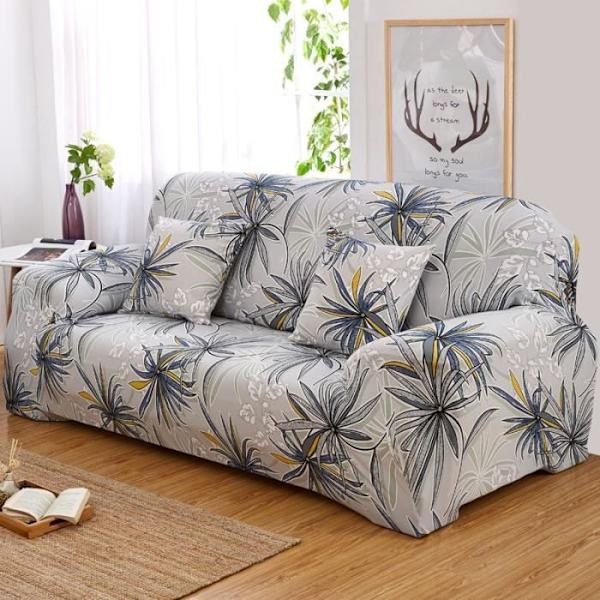 2-seters sofatrekk, elastisk sofabeskyttelse, fullt sofatrekk, sofapute (stil 4)