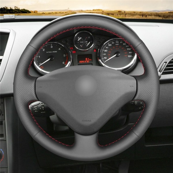 Svart PU konstläder DIY Cover för Citroen Berlingo 2008-2016 Jumpy 2009-2016 Toyota Proace 2013-2016
