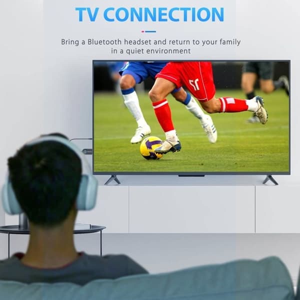 2 i 1 Bluetooth-sender og -modtager, Bluetooth-sender til TV, trådløs Bluetooth-adapter til stemmeglæde