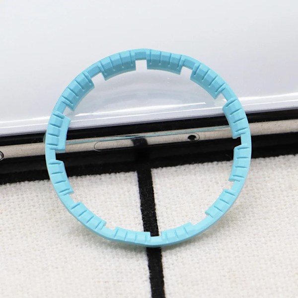 För GA2100 GA2110 Luminous Hour Marker Dial Watch Pointer Scale Ring Index Modification Dial ga2110 Watch Mod Kit Tillbehör 0134Ice Blue Scale