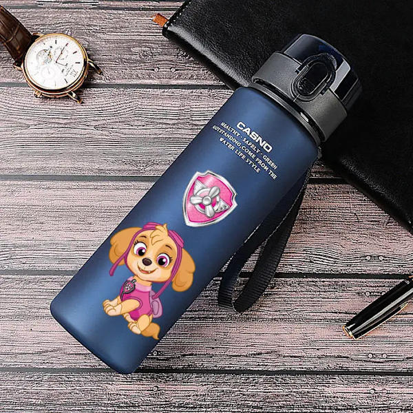 400ml Anime Figur Tecknad Paw Barn Sportpatruller Vattenflaska Chase Utomhus Plast Bärbar Vattenkopp Pojkar Flickor Present C 400ml