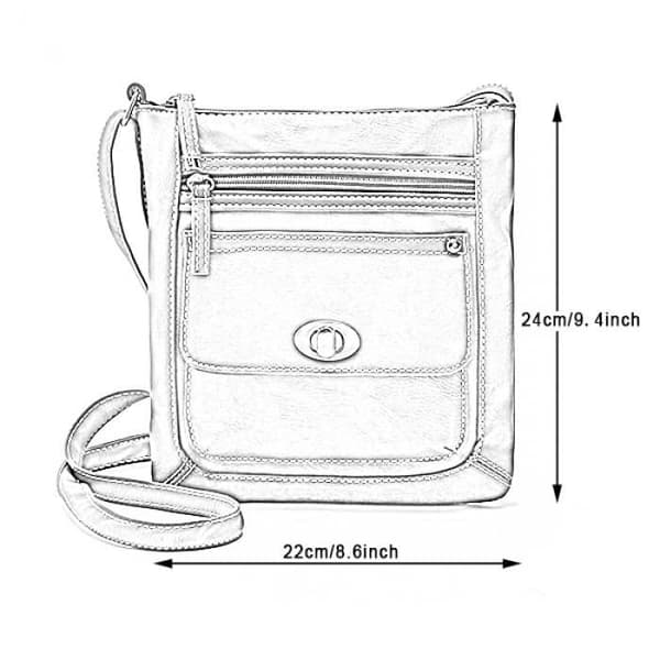 Dame Skuldertasker Mode Retro Solid Lille Cross Body Sort