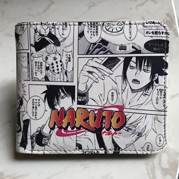Uzumaki Naruto Myntväska Anime Sasuke Kakashi Plånbok Tecknad Dam Bärbar Kort Väska Barnreseförvaringsväska Barnpresent Naruto-17