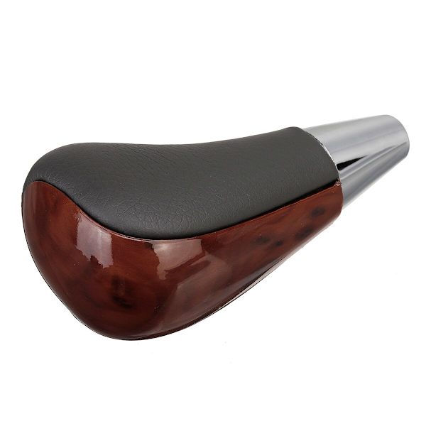Automatisk växlingsknapp PU Läder växelspaksspak för Toyota Corolla Camry Yaris Rav4 för Lexus IS GS LS RX ES-modeller-brun cap Brown Cap