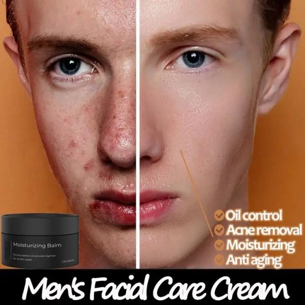 Ansiktskräm, anti-aging, återfuktande, anti-rynkor, hudvård, anti-akne, blekning, för män 15G