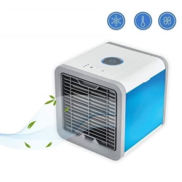 3 i 1 Mini Luftkøler Luftfugter USB Bærbar Kold Luft Ventilator med LED til Hjemmekontor Camping