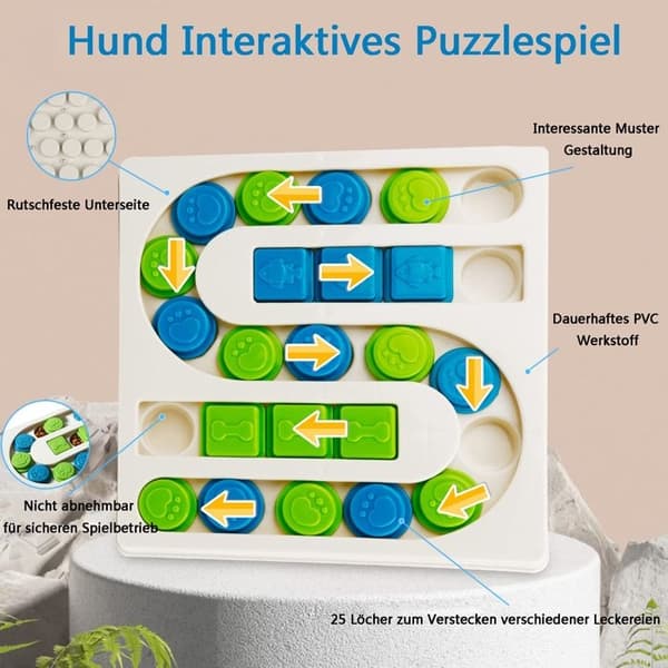 Smart Hundleksak - Ej Specificerad - Ej Specificerad - Interaktivt Pussel - Blandade Färger - 25,5 cm