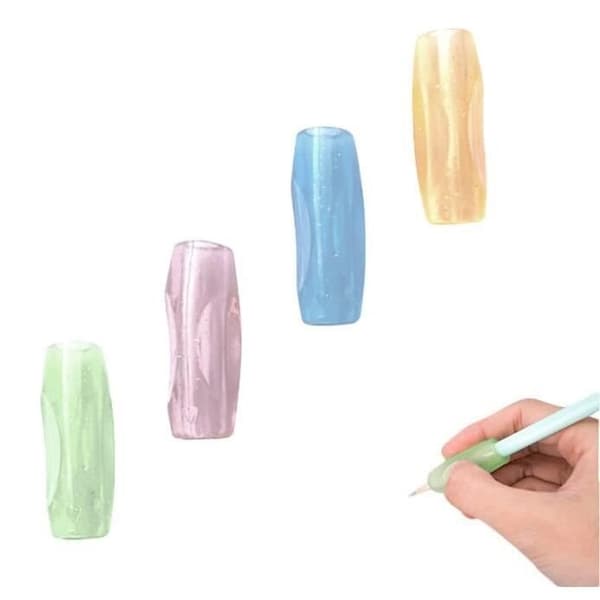 Finger Guide - Ej specificerad - 4 st - Silikon - Ergonomisk - Skrivhjälpmedel för barn