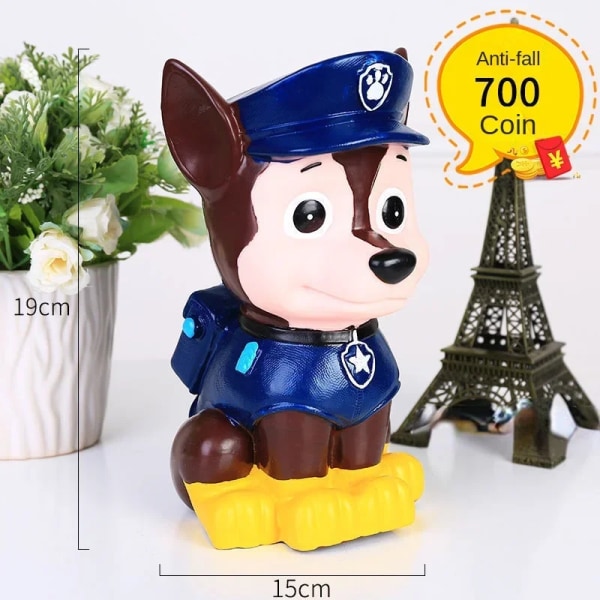 Paw Patrol Chase Skye Liten Spargris Söt Mynt Penningboxar Förvaring Barn Leksaker Pojkar Flickor Sparkartong Heminredning Barn Presenter Skye