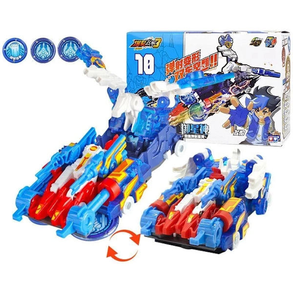 Screechers Wild Deformation Car Transformers Toy Screech Capture Wafer 360 Boys Actionfigurer för barn Barn Presenter S1 No box