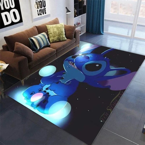 Stitch Disney Matta Ny printed Vardagsrum Sovrumsmatta Kreativ Tecknad Anti-halk Barn Krypmatta Heminredning STITCH-2 50X80cm