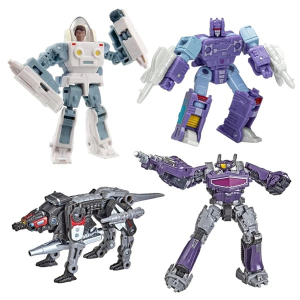 Hasbro Transformers Legetøj Movie Studio Series Core Wave Transformers: 9 cm Rumble Ravage Shockwave Action Figure Samlingsmodel