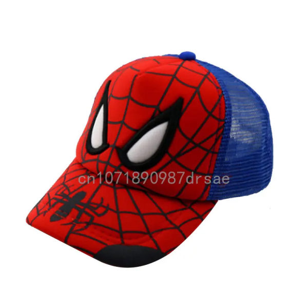 Disney Anime Spider Mans Cap Pojkar Höst Baby Spiderman Tecknad Barnmode Solkepsar Barn Hatt Cap Present 2-8y 7