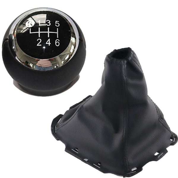 5/6-växlad bilväxelspaksväxelspak Gaitor Boot Cover för Toyota Avensis III T27 2008-2015 Biltillbehör-6-växlad svart set 6 speed black set
