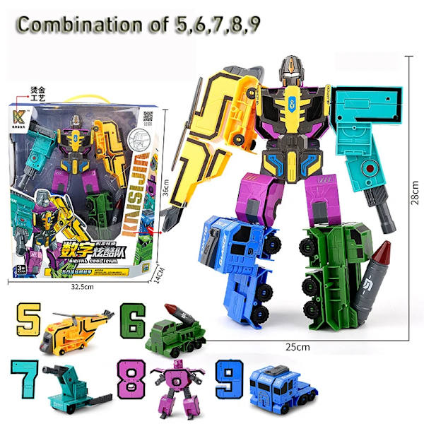 Digital Transport Brev Tank Warrior Deformation Action Figurer Transformation Robot Leksaker För Barn Present Rolig Söt 1 Fighter