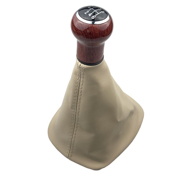 För Volkswagen VW Passat B5 B5.5 1998 1999 2000 2001 2002 2003 2004 2005 Växelspak med kragar Spak Växelgaiter Boot-6 Speed Beige B 6 Speed Beige B