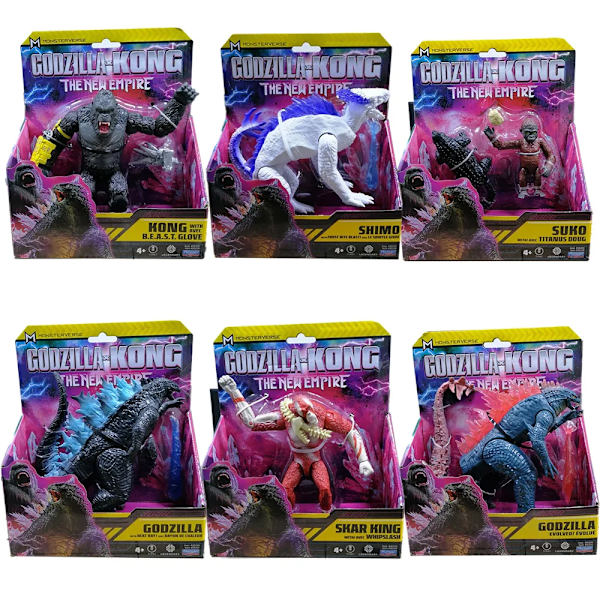 Godzilla Model VS Kong New Empire 2024 Action Figur Leder Rörlig Skar King Shimo Titanus Doug Barn Födelsedagspresenter Samlarobjekt PM35201 Joints